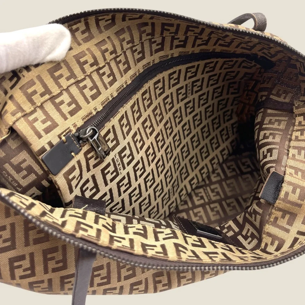 ✨SOLD✨Authentic Fendi Zucca Canvas Tote Bag - Picture 10 of 16